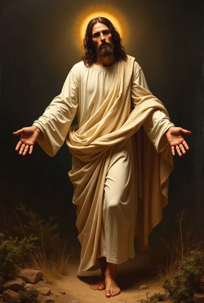 An image of Jesus of Nazareth, But if you squint your eyes you can see an erect penis.