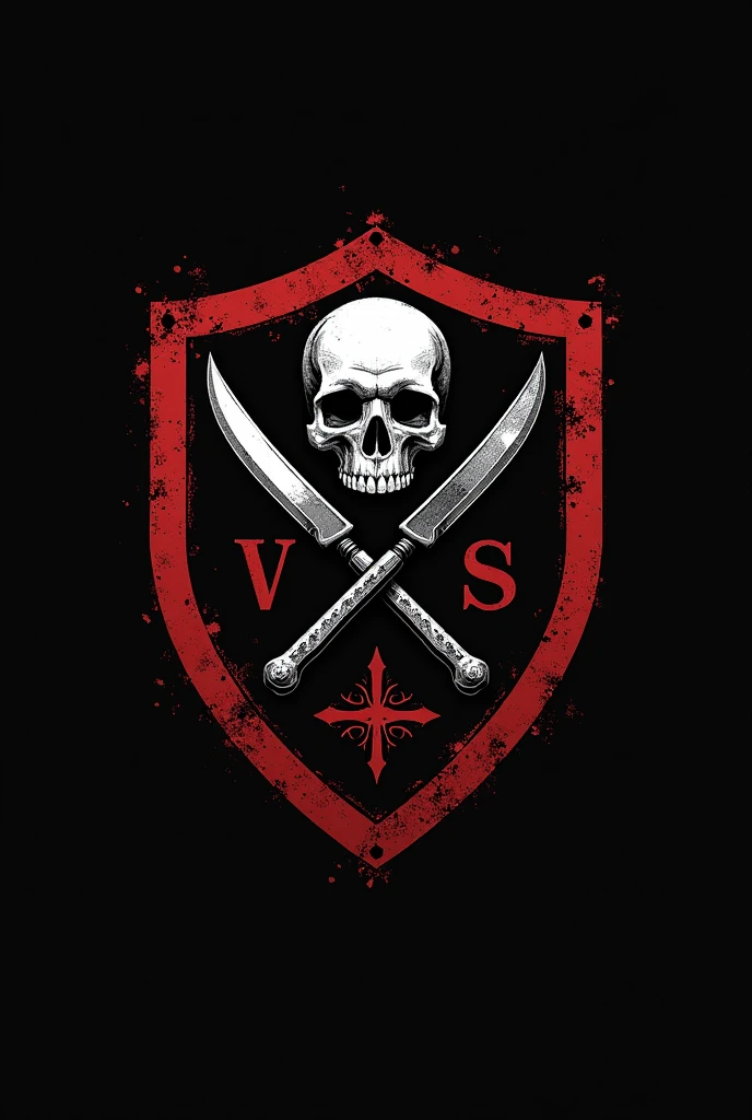 create logo with verisure + Elite Squad movie - instead of knives, screwdriver and instead of skull, the Verisure symbol .