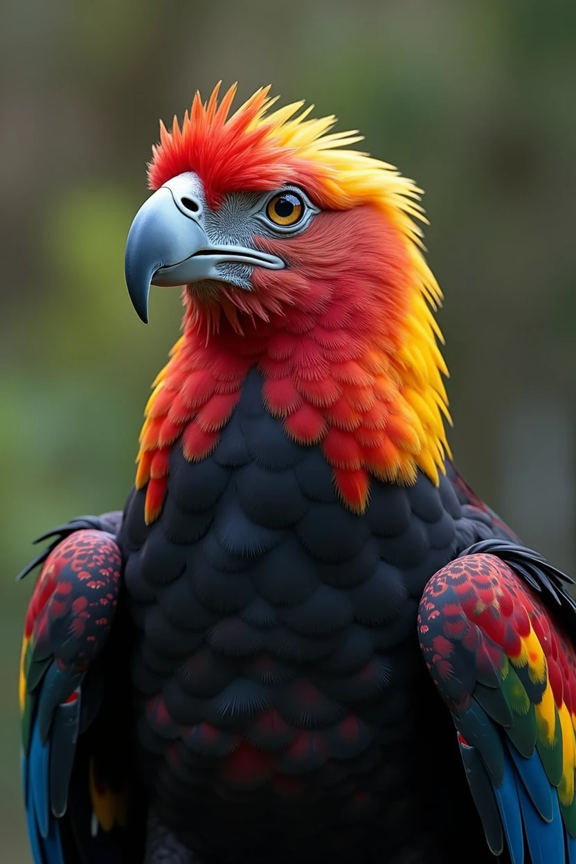 A colorful eagle