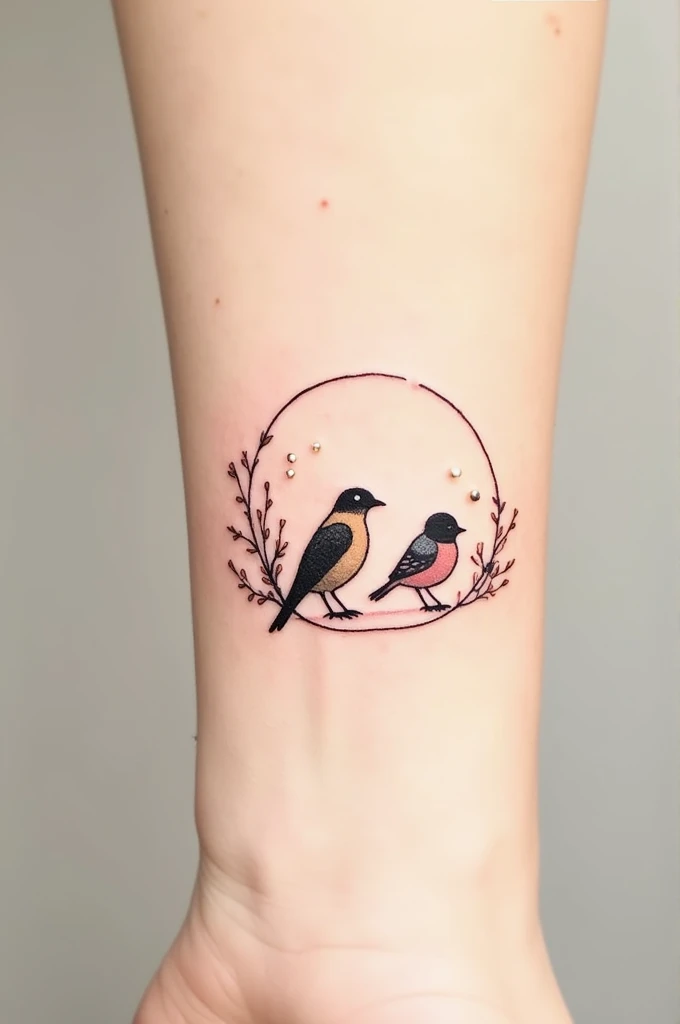 Minimalist tattoo based on the first name Ambre, Robin et Charlotte