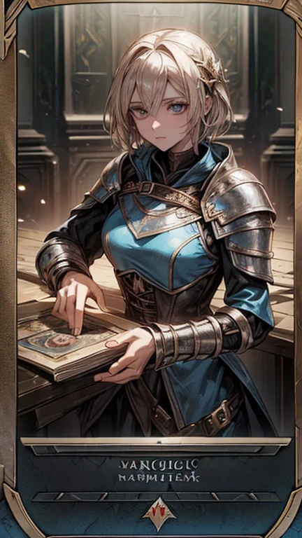 (Magic: The Gathering card design:1.2),Female knight character