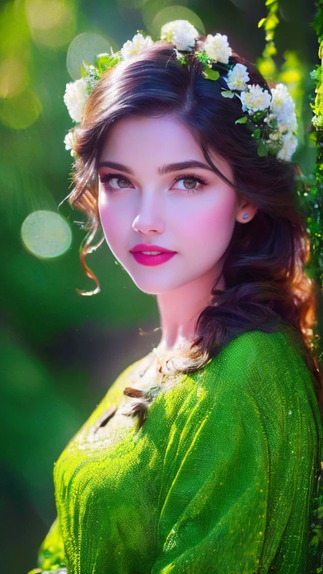 a beautiful girl in a lush garden, surrounded by colorful flowers, gazing up at a starry night sky, (best quality,4k,8k,highres,masterpiece:1.2),ultra-detailed,(realistic,photorealistic,photo-realistic:1.37),extremely detailed eyes and face,longeyelashes,detailed flower petals,detailed starry night sky,vibrant colors,cinematic lighting,intricate background details,fantasy,dreamlike