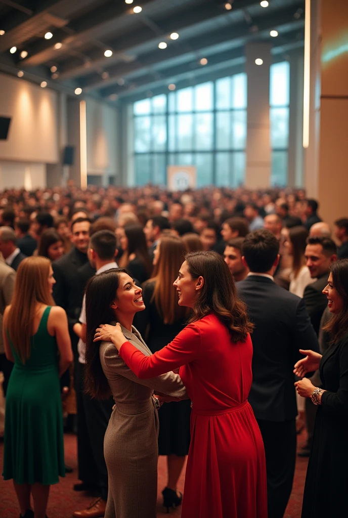 Cut to a modern day reunion or ceremony]   Image ratio 9:16