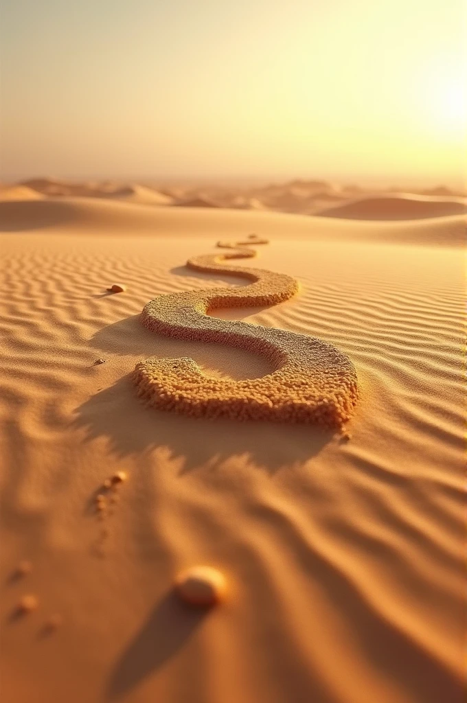 Dioris sand letter in the desert