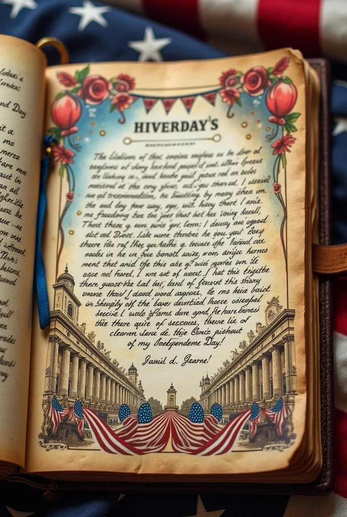 Journal on independence day