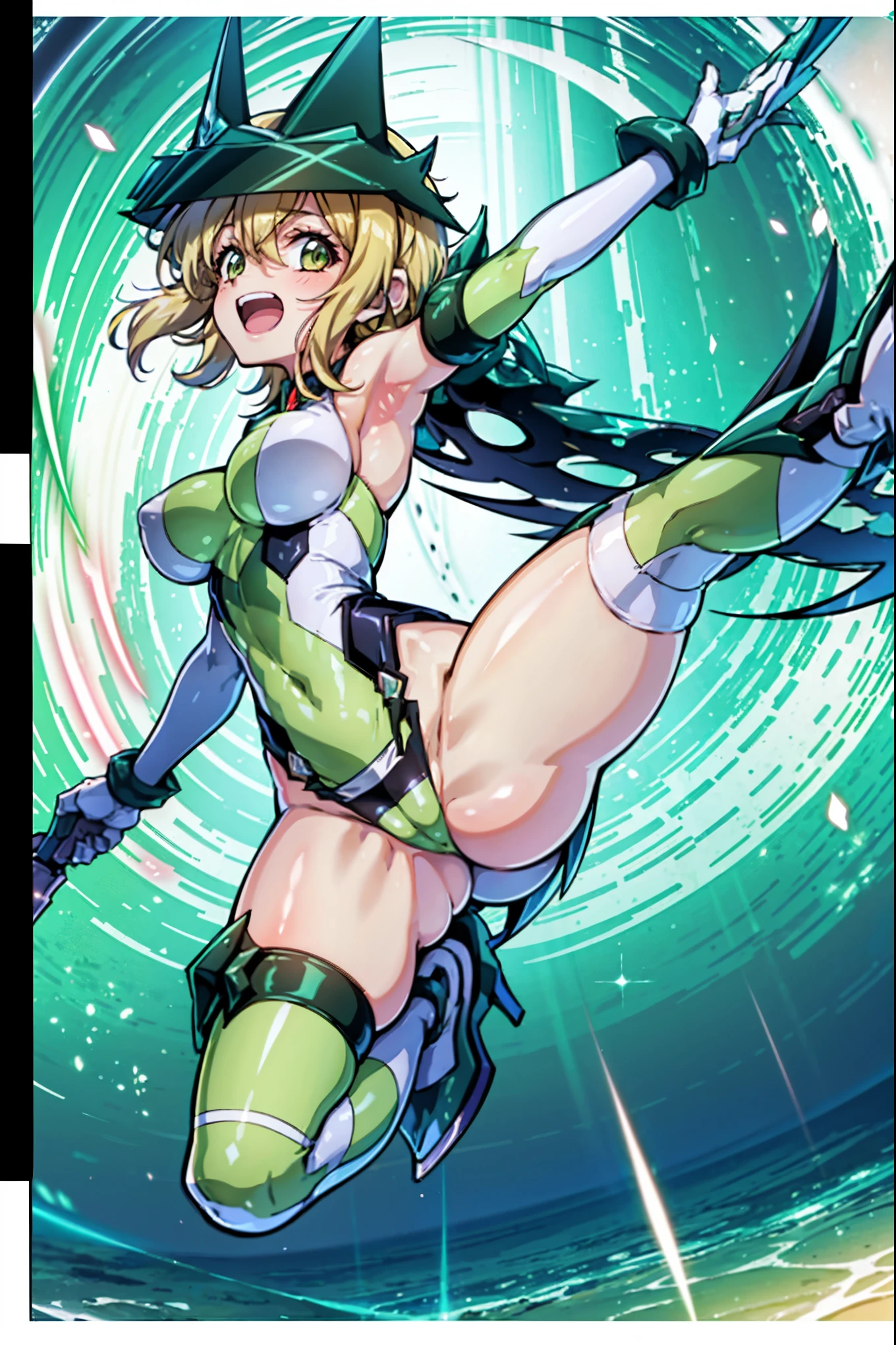 (Extremely detailed CG), (Highest quality),(full body)，(( Spread your legs，Strike a Pose)),1 teen_girl,alone, Akatsuki Kirika，symphogear，Perfect Face,  Glowing Skin, Glowing Skin, Wide Hips,Tight waist,Knee-high boots，Elbow Bag,1 girl, Long Hair, Big Breasts，Thick thighs，sunset，Octane，(rise_leg:1.2),(leg_in_front_of_girl:1.3),rise_feet,stretch_knee,rise_sole,rise_heel,rise_ toes,rise_ankle,(stretch_leg:1.1),(Buttocks:0.6),big_smile, laugh,back_knee,I-shaped_balance,stretch_knee_back,crotch,