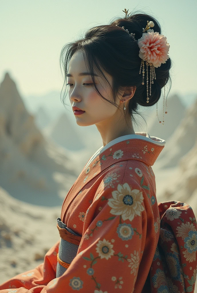 Image of Japanese woman in calcine