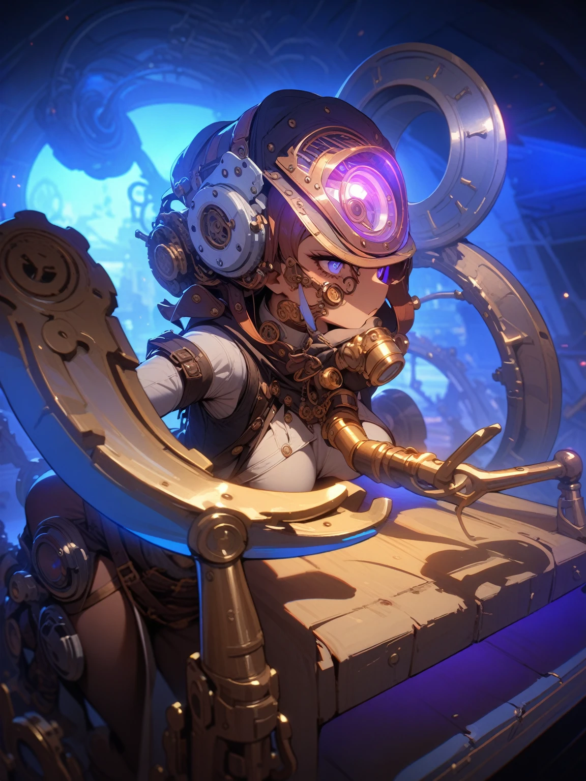 ((best quality)) , ((masterpiece)) , (detailed),Steampunk