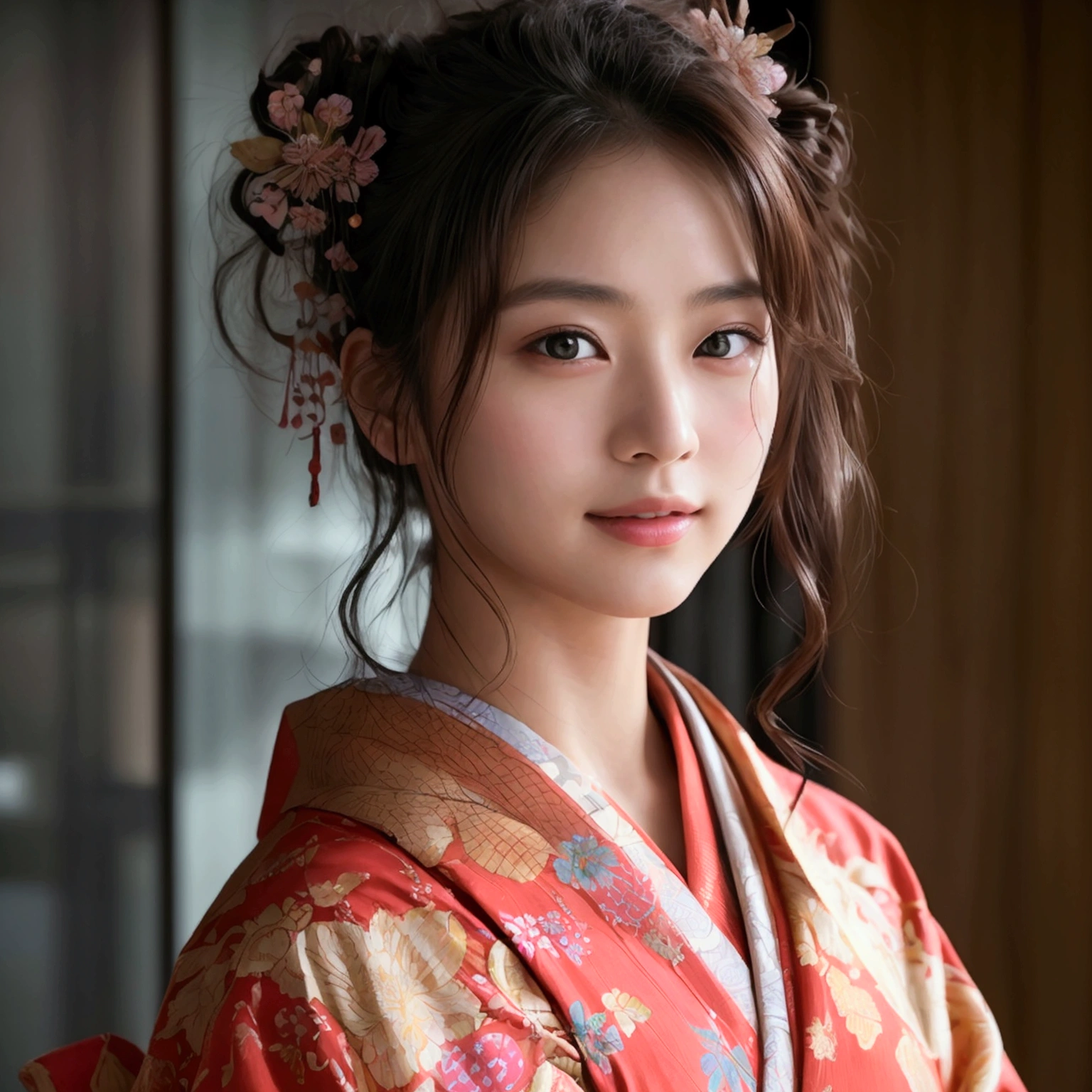 Masterpiece:1.5、Highest quality:1.5、Beautiful Japanese、Wearing a beautiful yukata:Colored:Japanese pattern,Beauty Painting、Realistic portraits、Beautiful detailsまでこだわった目、超High resolution, (reality:1.2), Cinema Lighting、(Beautiful Japanese Women:18-year-old)、 Beautiful Face、Beautiful Skin、(Looking at the audience)、(High resolution)、(8k)、(Very detailed)、(Beautiful details)、(Very detailed)、 (wallpaper)、Detailed face、Bright lighting、Professional Lighting、smile,Whole body、Skin-beautifying effect、Overall image、Accurate anatomy:1.2、Accurate Images:1.2、Very detailedな画像、Perfect image、Flawless images、Natural soft light、Beautiful images、(Best Shot,RAW Photos)