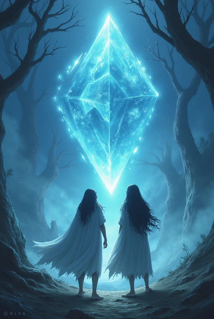 With pure hearts, they earned the trust of the Wind Spirit, who granted them the crystal.