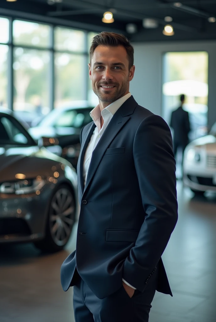 Hello. I want you to make me a really nice, elegant and eye-catching automotive sales promoter presentation card. 