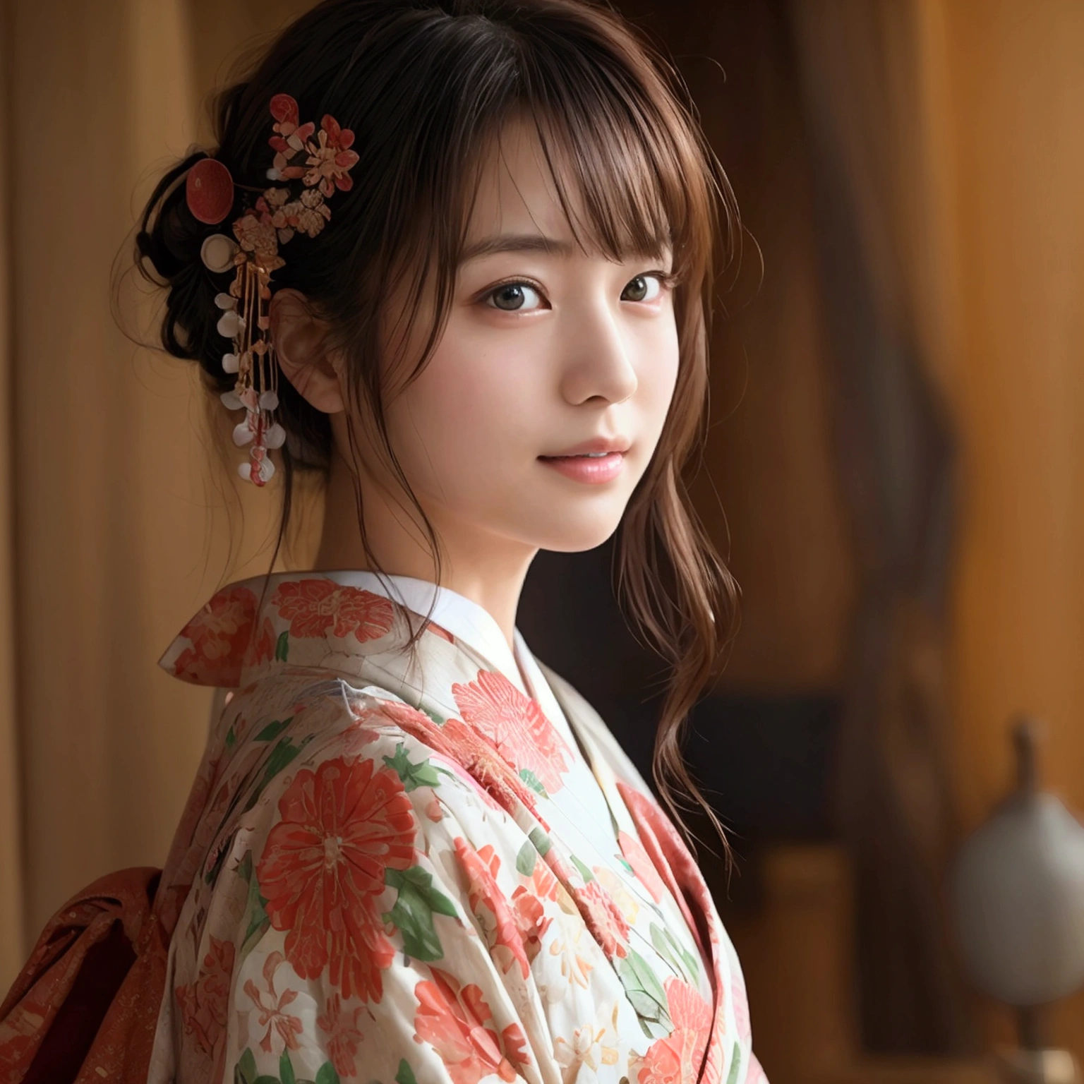 Masterpiece:1.5、Highest quality:1.5、Beautiful Japanese、Wearing a beautiful yukata:Colored:Japanese pattern,Beauty Painting、Realistic portraits、Beautiful detailsまでこだわった目、超High resolution, (reality:1.2), Cinema Lighting、(Beautiful Japanese Women:18-year-old)、 Beautiful Face、Beautiful Skin、(Looking at the audience)、(High resolution)、(8k)、(Very detailed)、(Beautiful details)、(Very detailed)、 (wallpaper)、Detailed face、Bright lighting、Professional Lighting、smile,Whole body、Skin-beautifying effect、Overall image、Accurate anatomy:1.2、Accurate Images:1.2、Very detailedな画像、Perfect image、Flawless images、Natural soft light、Beautiful images、(Best Shot,RAW Photos)
