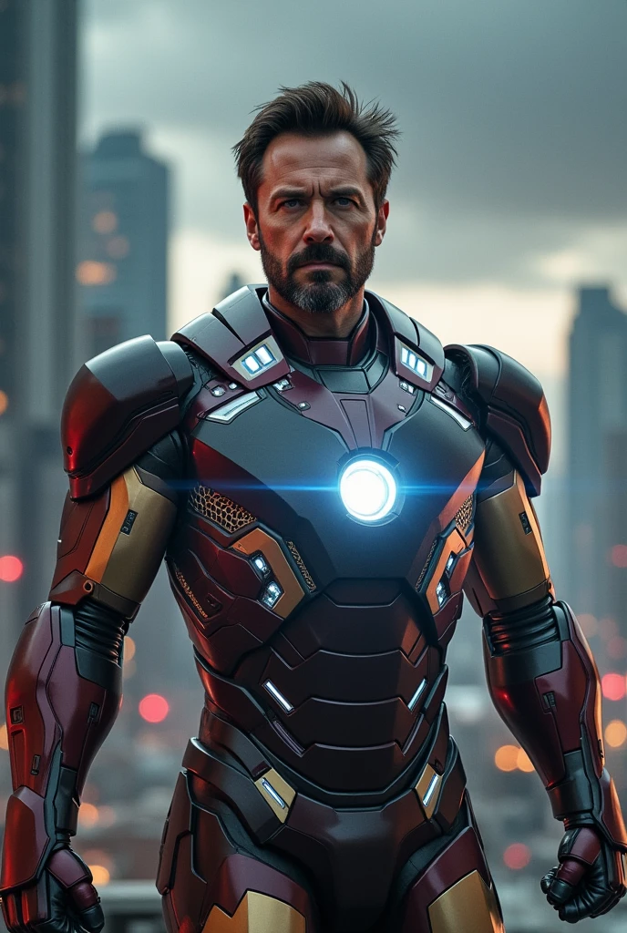 Ben Affleck as Iron Man in the final Iron Man suit