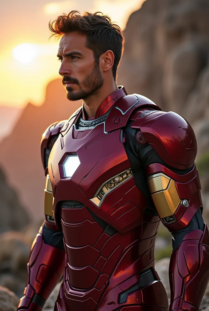 Actor Ben Aflek the iron man