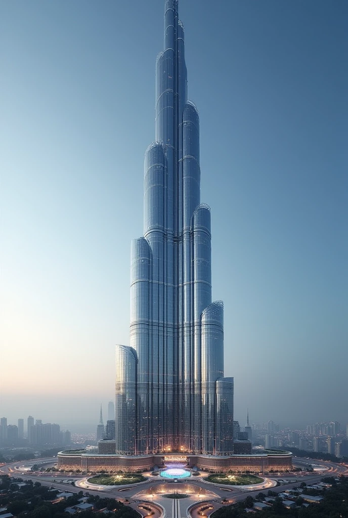 Can you create a 1 km buliding like a Burj khalifa but not same design