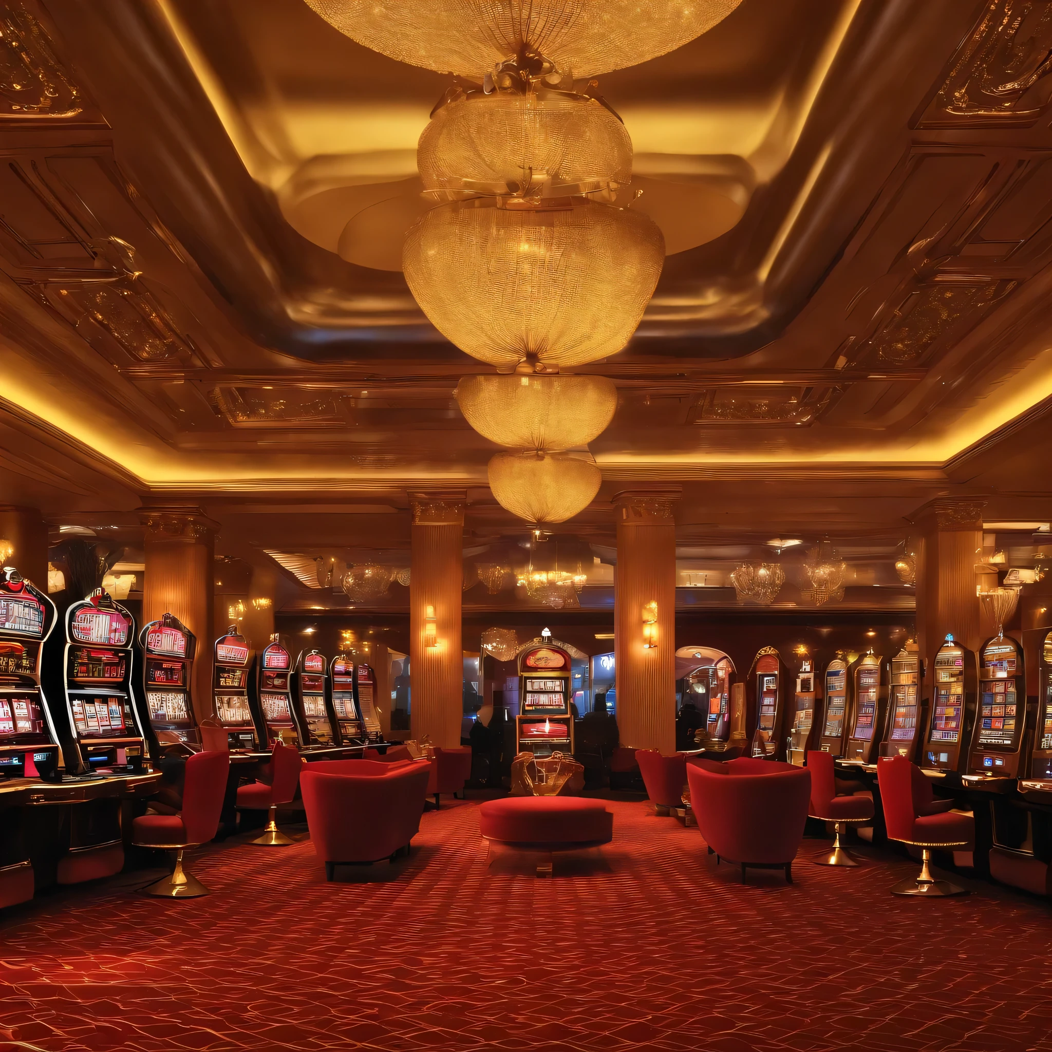 Casino gold party showing cashier name enri