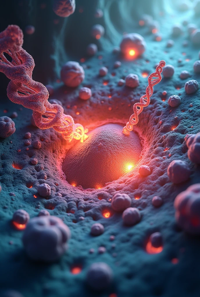 Chromosomes being pulled to opposite poles.
