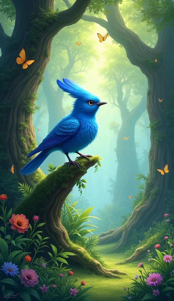 With the cartoon Bluebird’s voice restored, the forest bloomed in vibrant colors