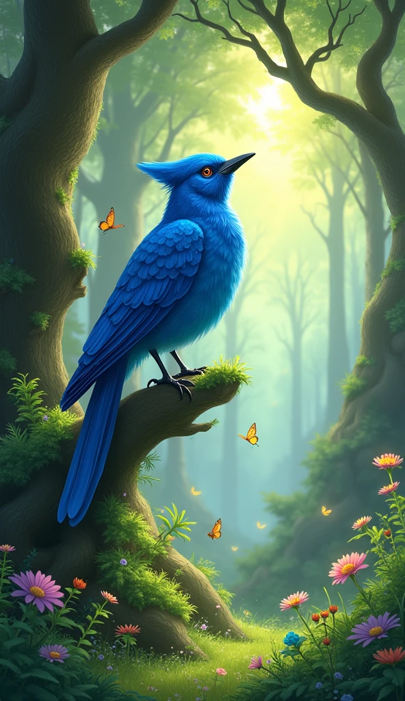 With the cartoon Bluebird’s voice restored, the forest bloomed in vibrant colors