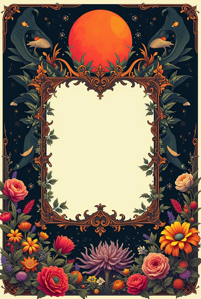 create a poster that says "MACRODISCOMOBIL SOLLANA". In the center of the poster there should be a white box to put the name of the DJs who will play at this techno event.. So the poster must be inspired by a hardcore world like BOSCO&#39;s Garden of Earthly Delights. but the most important thing is to put MACRODISCOMOBIL SOLLANA