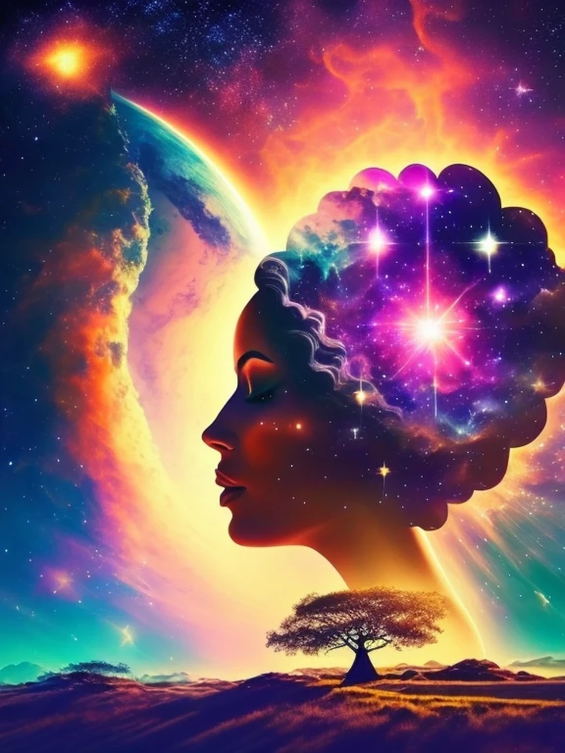 The Cosmic Echoes, Quiet Moments, Quiet Dawn, Space Lady, Exotic Mysteries, Journey Into Love, Cosmic Funk, Love Beams, ((masterpiece:1.1, best quality))