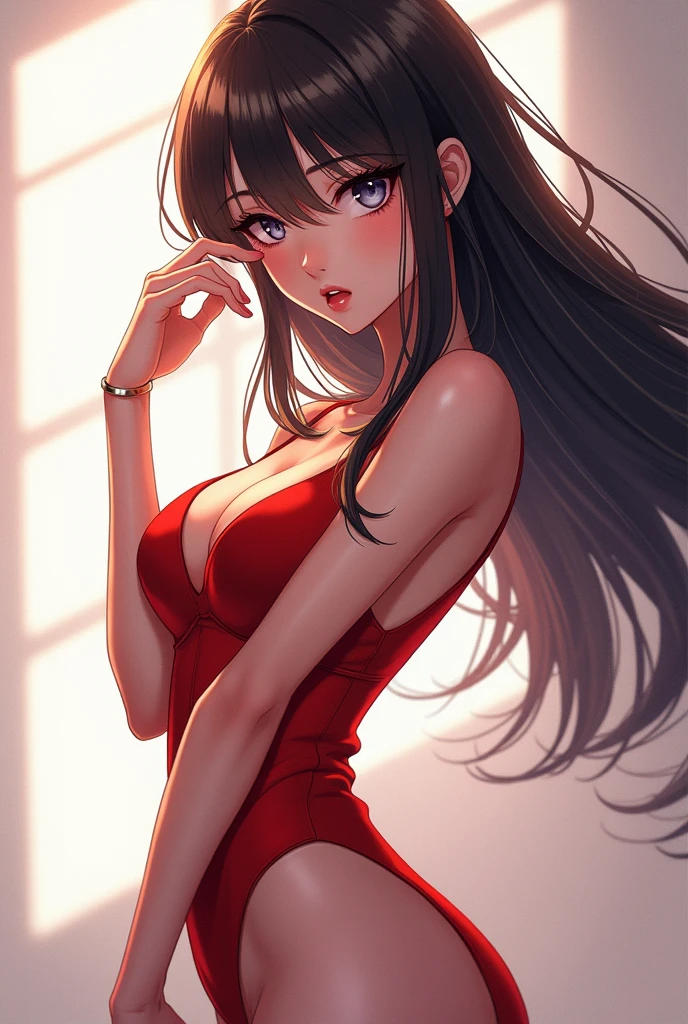 Girl anime, sexy pose like a model, fullbody
