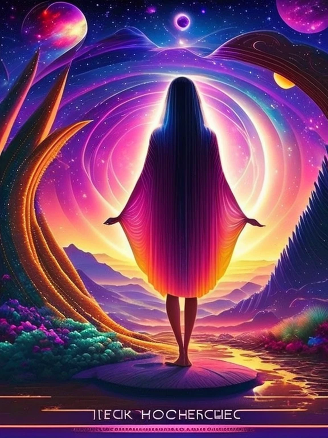 The Cosmic Echoes, Quiet Moments, Quiet Dawn, Space Lady, Exotic Mysteries, Journey Into Love, Cosmic Funk, Love Beams, ((masterpiece:1.1, best quality))