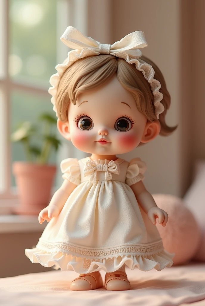 Create an image of a happy little doll
