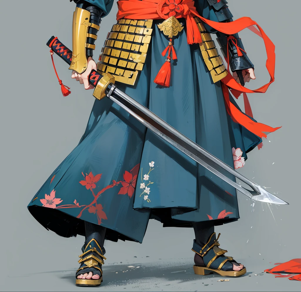 character in Japanese setting, man, Art, японская armor, Japan, Samurai, man, мужское kimono с узорами, kimono, armor, digital painting
