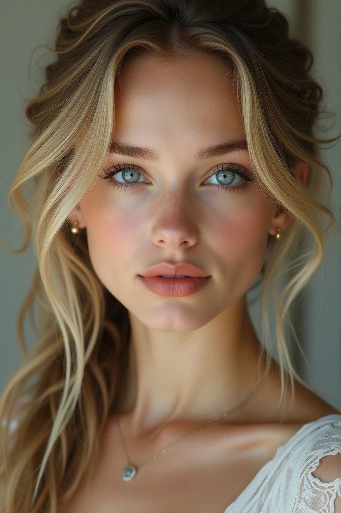 blonde woman beautiful face blue eyes beautiful lips