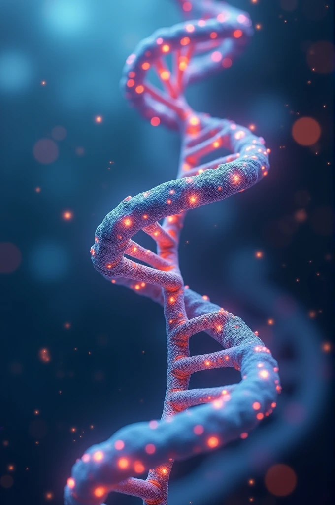 Thank you in dna pattern