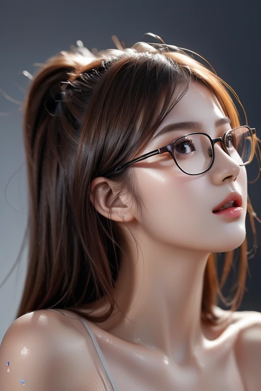 Highest quality、masterpiece、High sensitivity、High resolution、Detailed Description、Slender women、Glasses、Can be painted、