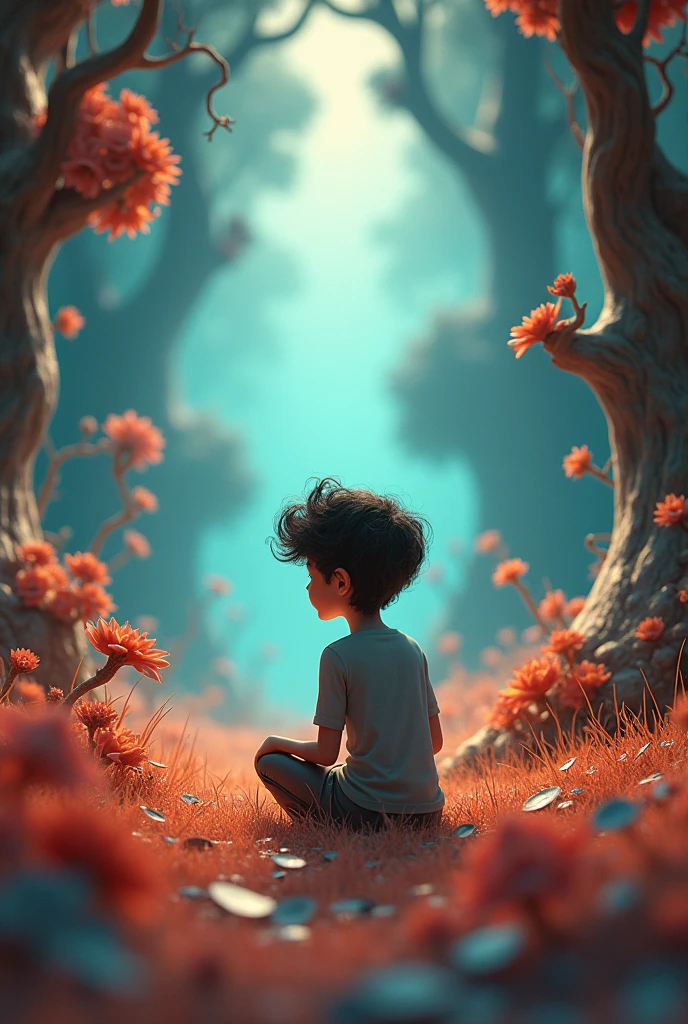 In cinematic 3d cartoon styl,, "जीवन की हर घटना का परिणाम तुरंत समझ में नहीं आता। धैर्य रखें और देखिए कि समय क्या सिखाता है।"