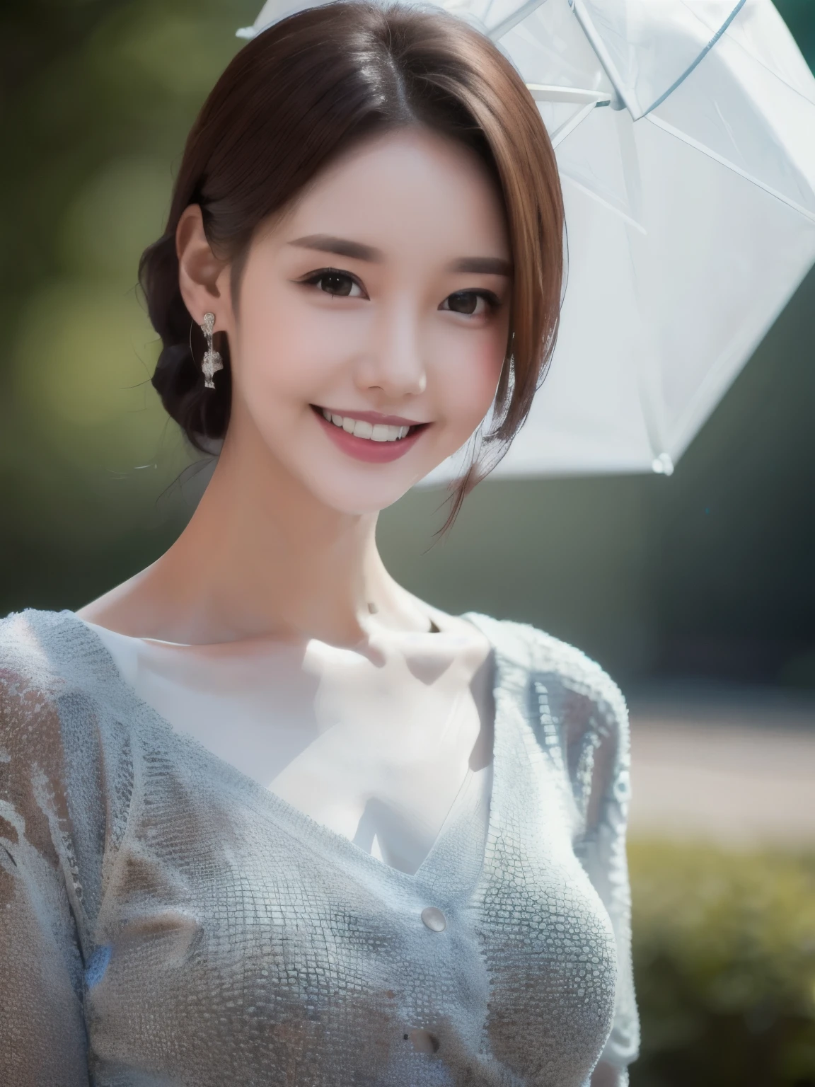 (best quality,highres,ultra-detailed),1girl,solo,portrait, smile , Translucent white skin,8k,
