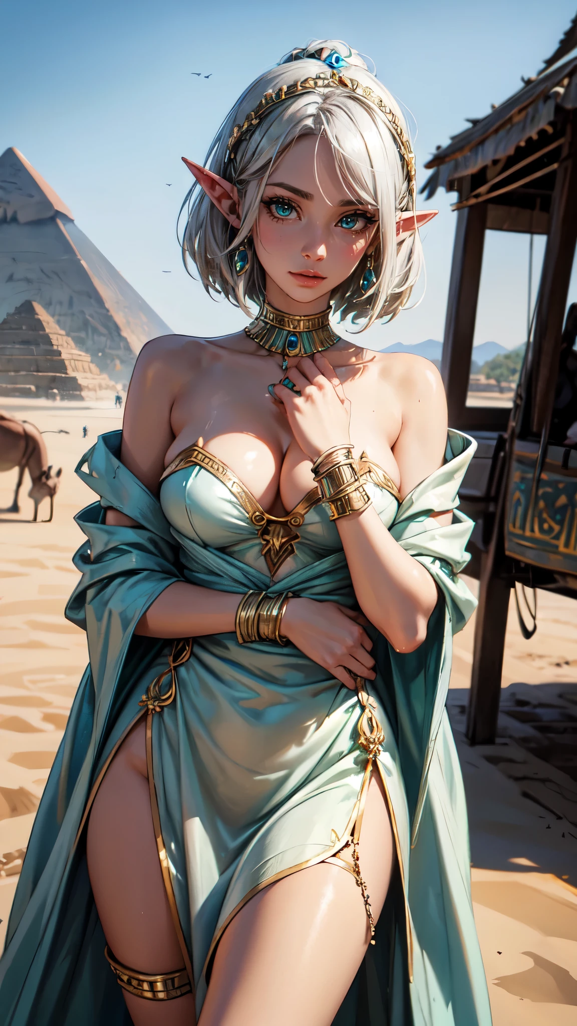 Sexzy egyptian dress Tia is shown to have a fairly slender figure. She has white-grey hair , she has short hair and large pale green eyes, Best quality, very detailed, high resolution raw image, ultra clear, sharp mullet focus, girl, off shoulder, cleavage exposed, cowboy shot, on a tourist visit to Egypt, pyramids and camels in background, at noon, ,detailed face, detailed eyes, detailed hands, elf woman,wet
SeaArt Bot
Upsc