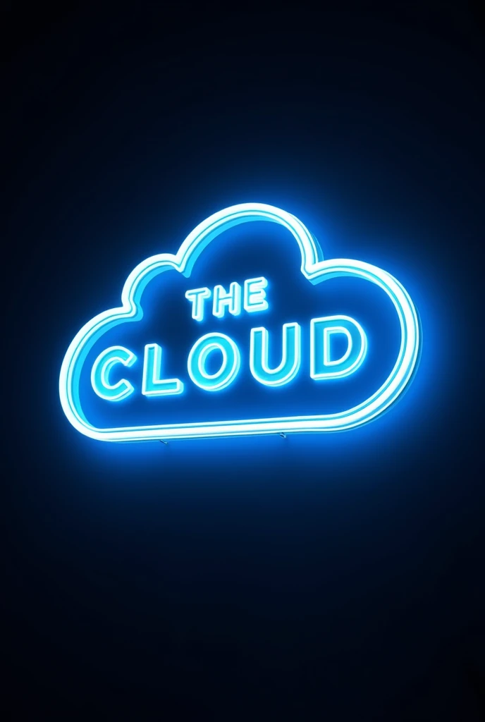 Logo of a pub called the cloud With LEDs add more striking details