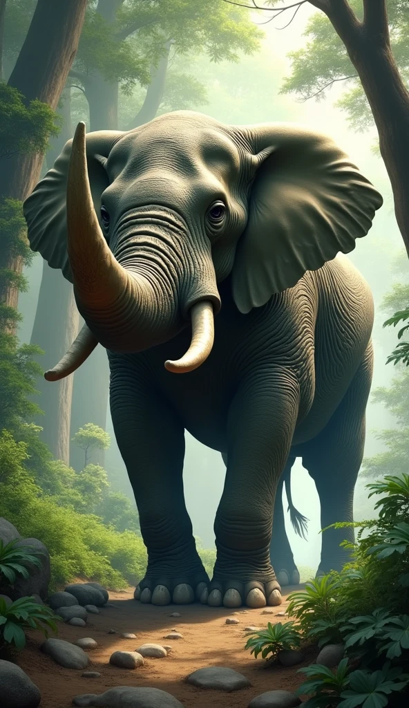 Elephant and raino mix image 