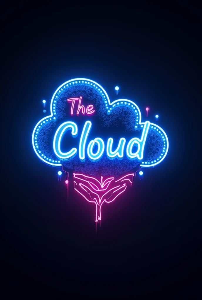 Logo of a pub called the cloud With LEDs add more striking details and increase the name of that image 