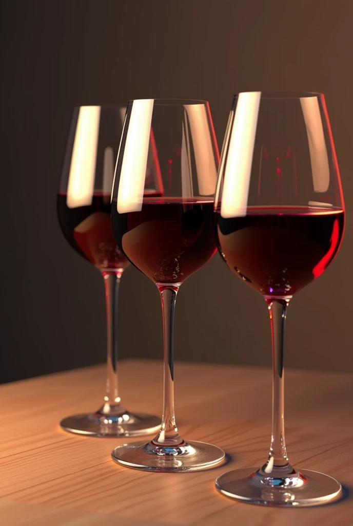 3 glasses of wine