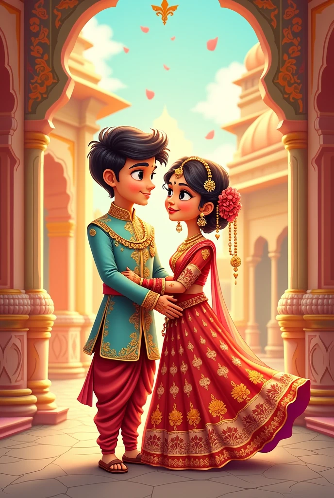 Bride And groom
Indian Wedding
Cartoon