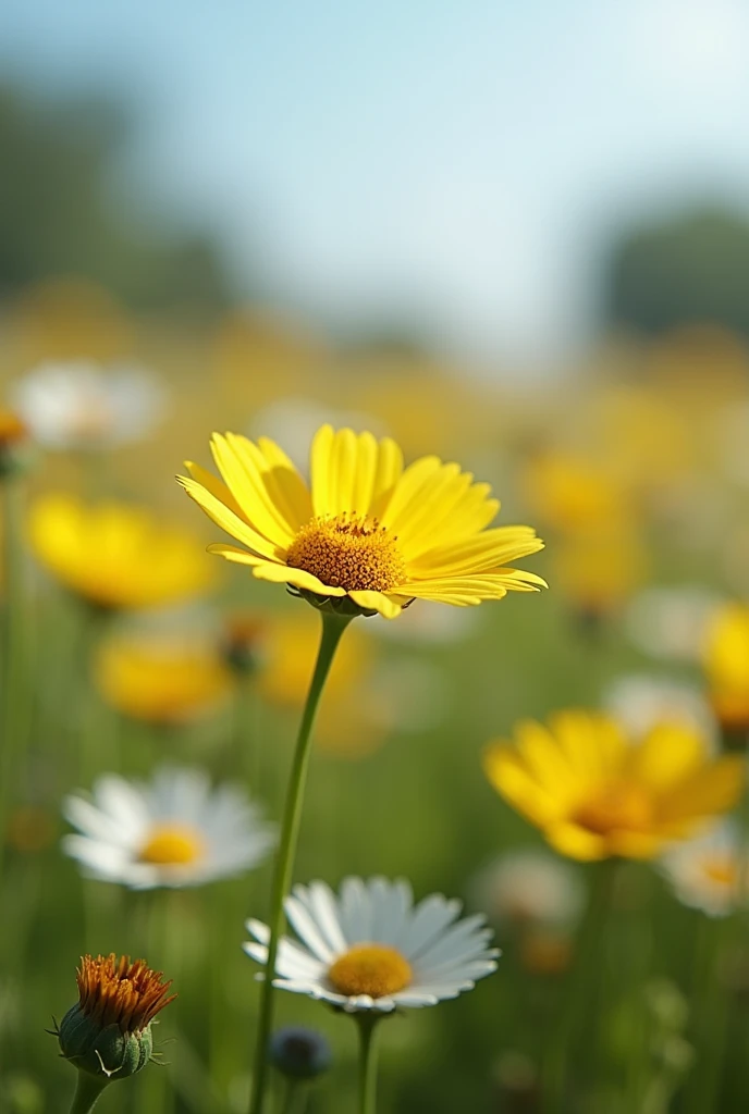 Flower Field　summer　null　Real　photograph