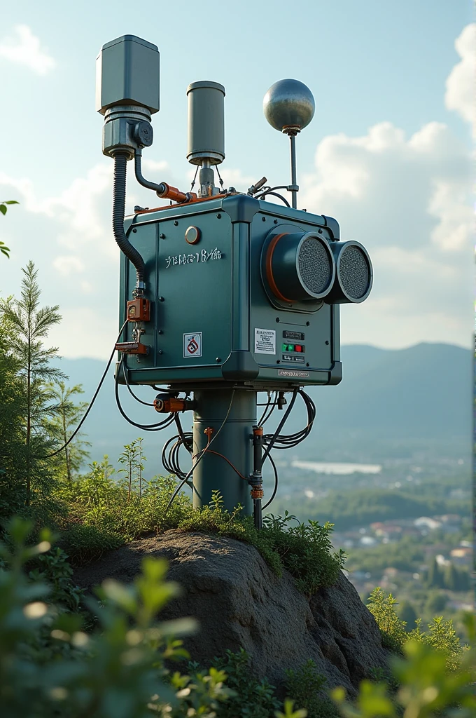 Design an IoT device that can monitor environmental conditions and detect early signs of natural disasters, such as earthquakes, floods, landslides, and tsunamis. The device should provide real-time data to a central system and be capable of sending localized early warnings to specific cities or areas. The design should prioritize durability, energy efficiency, and seamless integration into various environments.