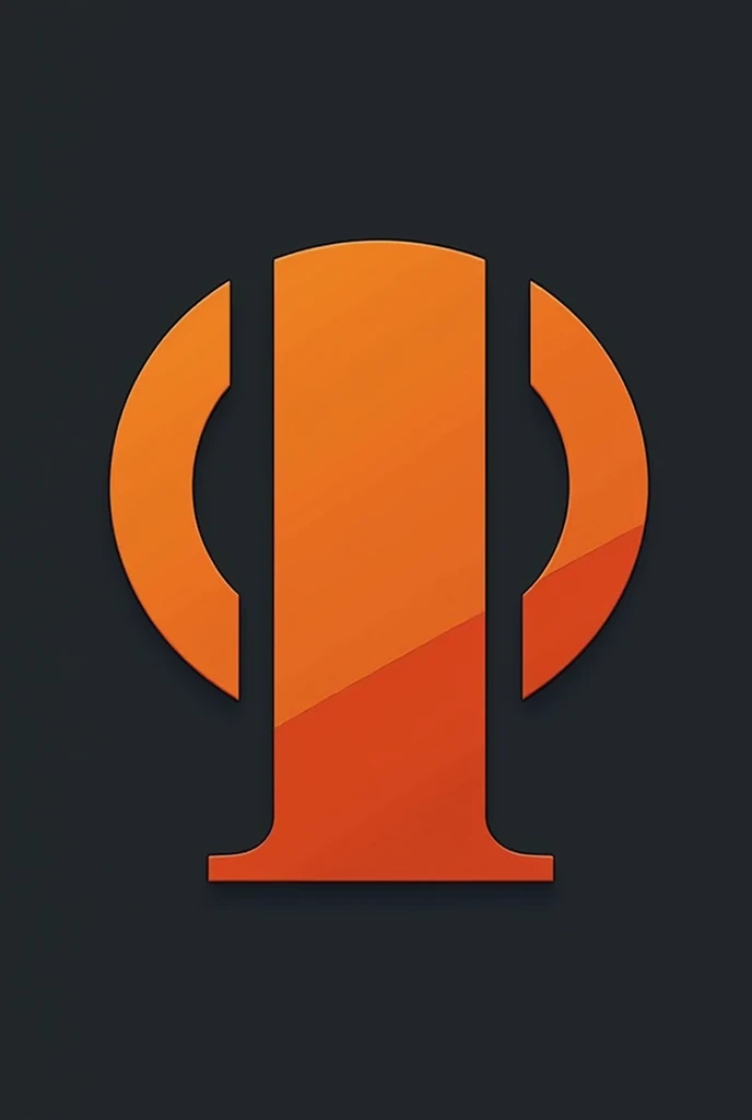 Simple and cool orange logo。The theme is honest politics and politics for citizens。