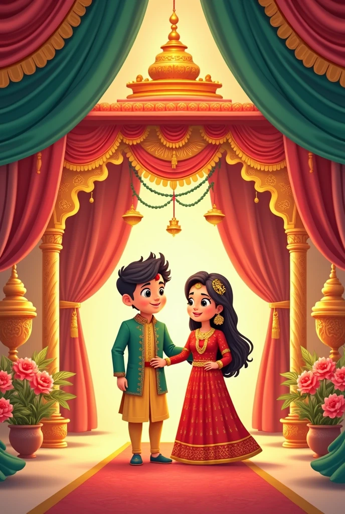 Mandap muhrat for
Indian Marriage
Cartoon