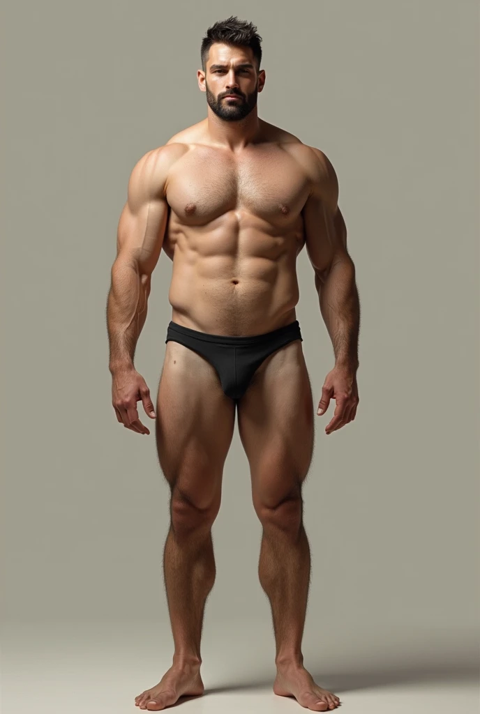 Homme grand en moule bite et en érection tout nu