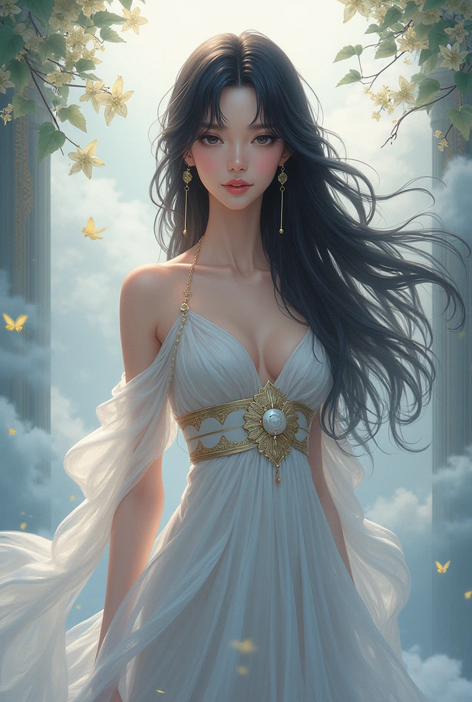 Tall and beautiful anime woman