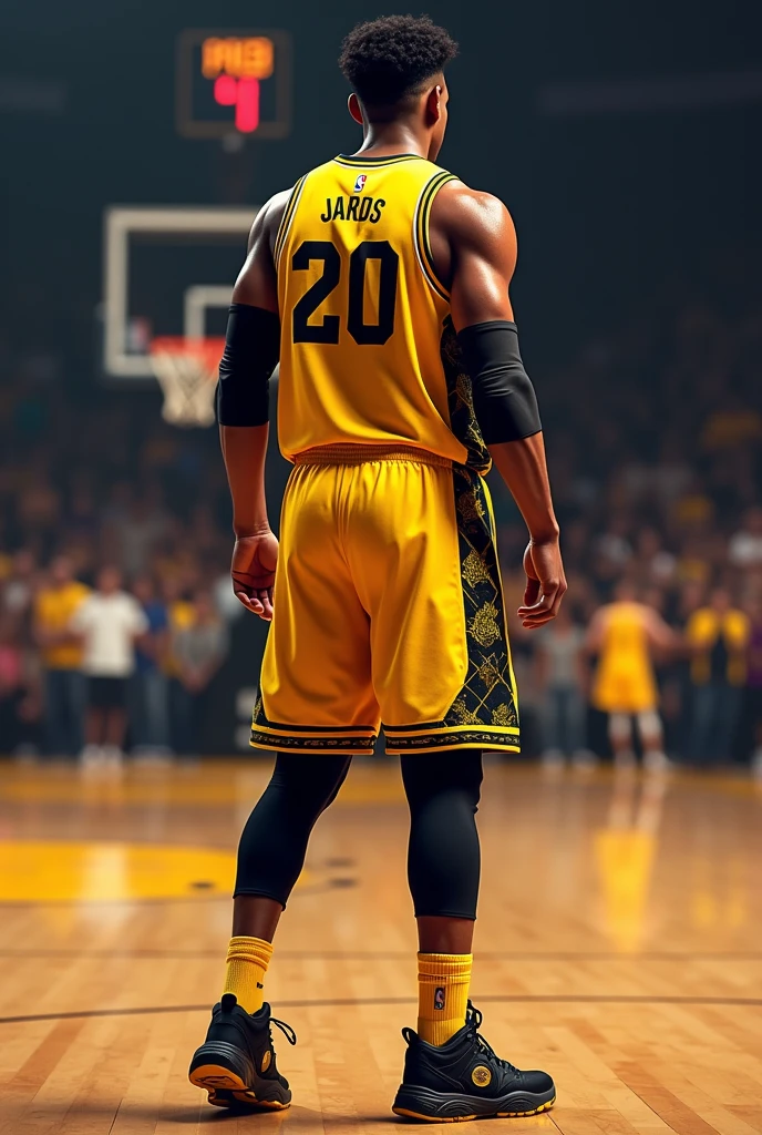 Modern Basketball jerseys yellow and black some design