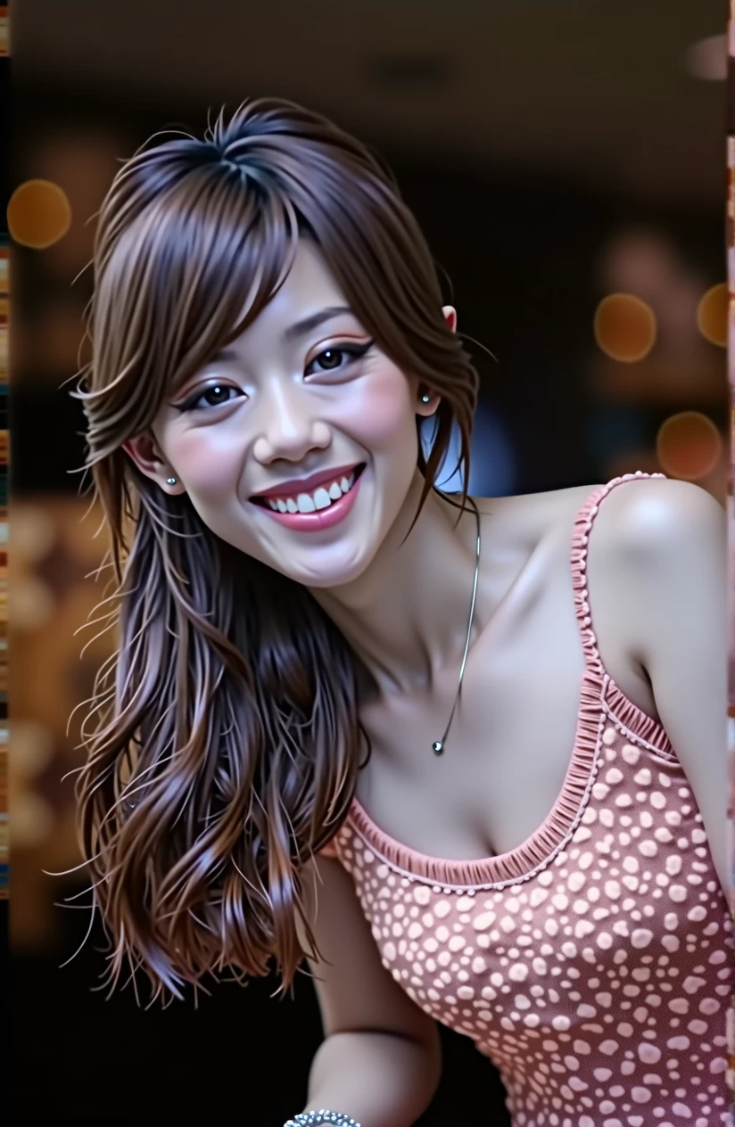 (((Character&#39;s appearance.Hair color.Details must be copied exactly from the original image)))((masterpiece. masterpiece. real photos ))Maintain eye contact with the audience.She is Taiwanese.Delicate skin.Lovely big eyes.Charming lips slightly parted. Beautiful girl named SOFY.