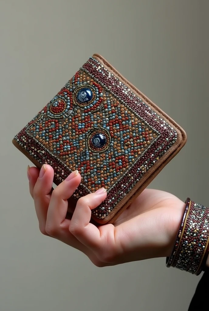 Hand wrists bead wallet
