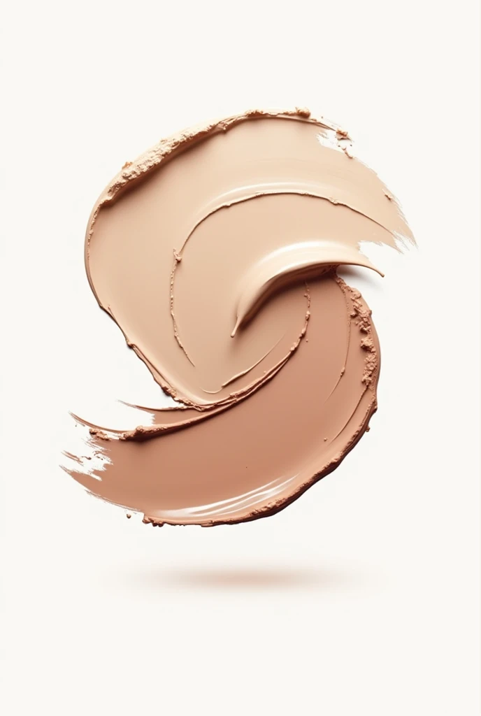 A logo for a professional makeup artist with smudged foundation and smudged lipstick details, transmitting beauty and elegance. without being people